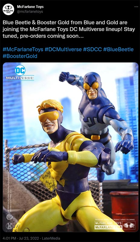 McFarlane Toys DC Comics Multiverse Booster Gold and Blue Beetle Action  Figure 2-Pack - US